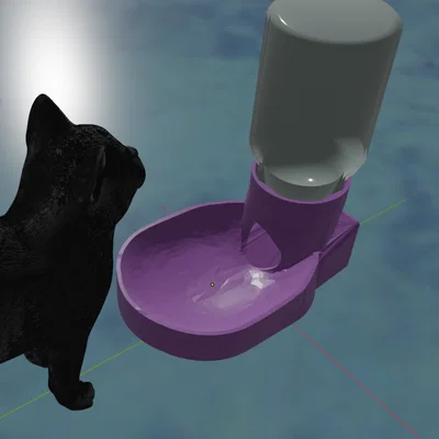 Bộ Cấp Bánh & Nước cho Chó/Mèo (Cat / Dog Biscuit + Water Dispensers)