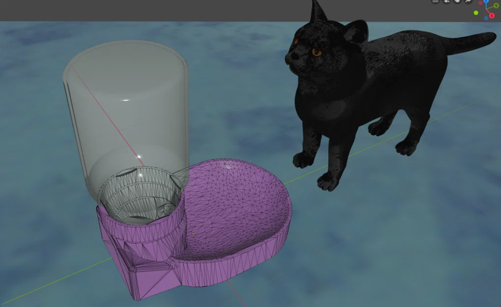 Bộ Cấp Bánh & Nước cho Chó/Mèo (Cat / Dog Biscuit + Water Dispensers) - Image 2