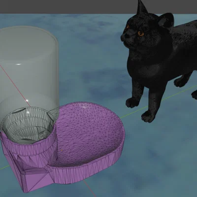 Bộ Cấp Bánh & Nước cho Chó/Mèo (Cat / Dog Biscuit + Water Dispensers)
