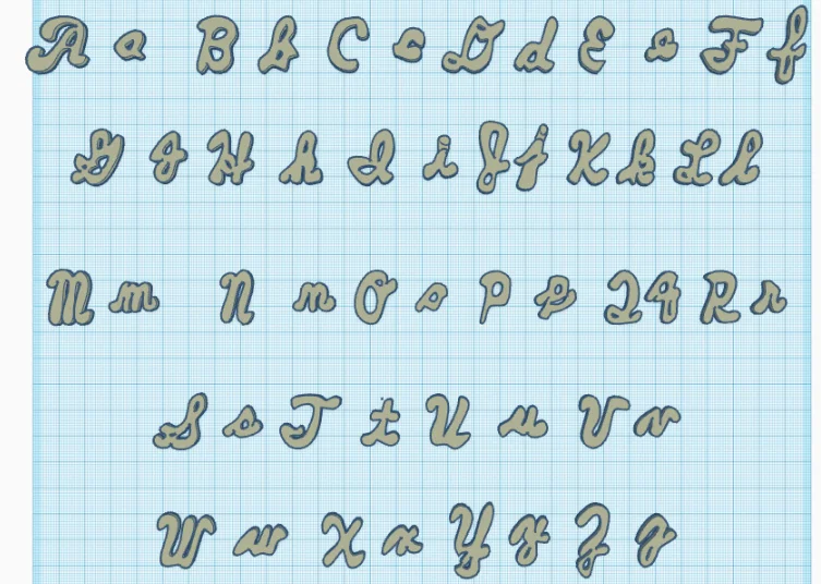 Bộ Chữ Cái Viết Tay Cursive 3D Cho Mọi Dự Án Cá Nhân Hóa - Image 1