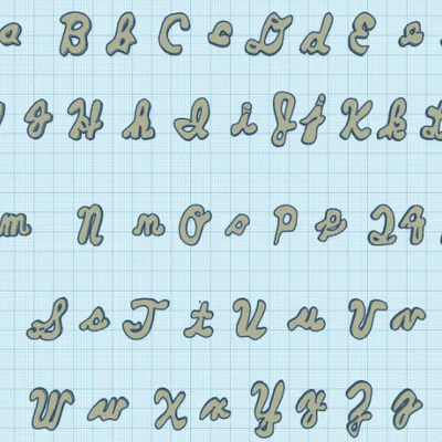 Bộ Chữ Cái Viết Tay Cursive 3D Cho Mọi Dự Án Cá Nhân Hóa