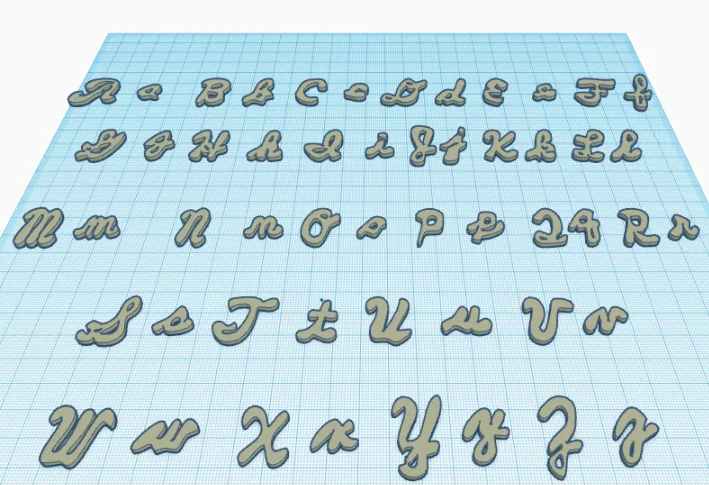 Bộ Chữ Cái Viết Tay Cursive 3D Cho Mọi Dự Án Cá Nhân Hóa - Image 2