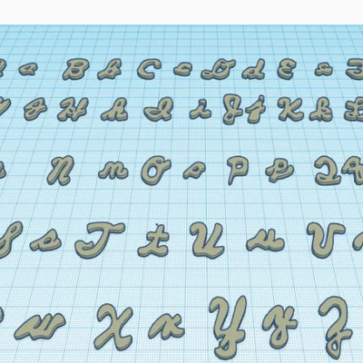 Bộ Chữ Cái Viết Tay Cursive 3D Cho Mọi Dự Án Cá Nhân Hóa