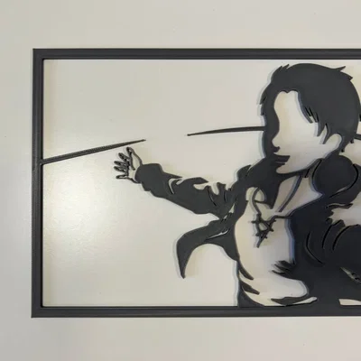 Tranh treo tường 3D Eren Yeager - Attack on Titan