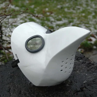 Mô hình in 3D mặt nạ bác sĩ dịch hạch cho Halloween
