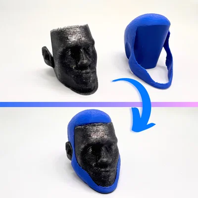 Mô hình đầu Lebron James in 3D phối 2 màu độc đáo