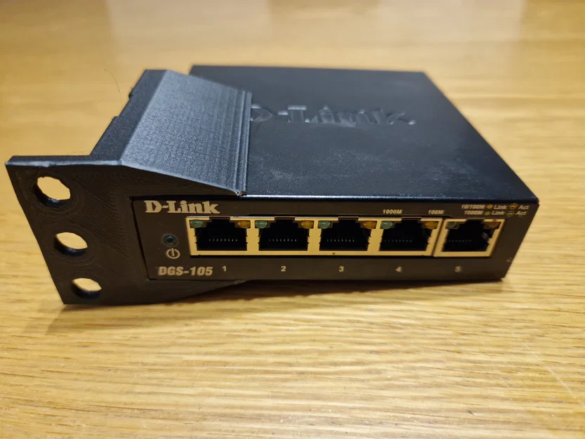 Giá đỡ 3D cho bộ chia mạng D-Link DGS-105 gọn gàng tiện lợi - Image 1