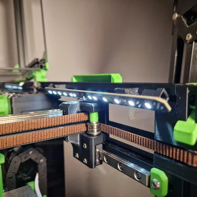 Đèn daylight gắn hông cho Voron V0.2 (gắn trong thân, góc 45°)