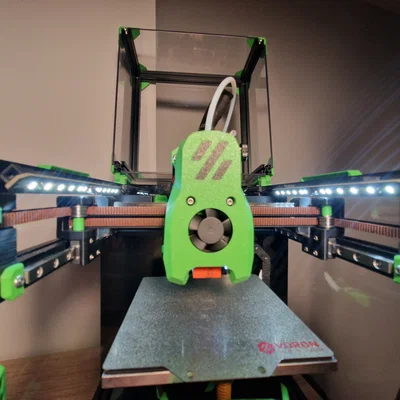 Đèn daylight gắn hông cho Voron V0.2 (gắn trong thân, góc 45°)