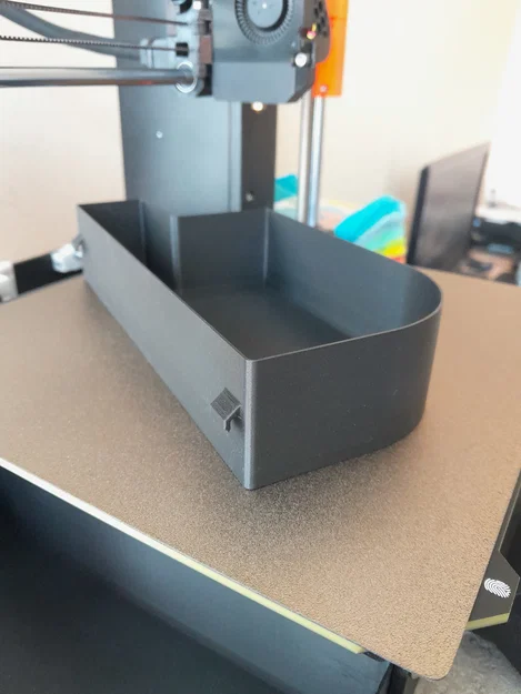 Bin hứng rác Prusa MK4/MK4S nhẹ (2 móc) - Light Prusa MK4/MK4S bin two hooks - Image 2