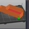 Bin hứng rác Prusa MK4/MK4S nhẹ (2 móc) - Light Prusa MK4/MK4S bin two hooks - Thumbnail 3