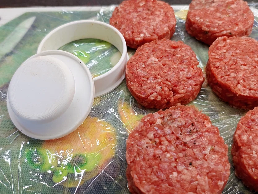 Khuôn ép hamburger (Hamburger press) in 3D - Image 2