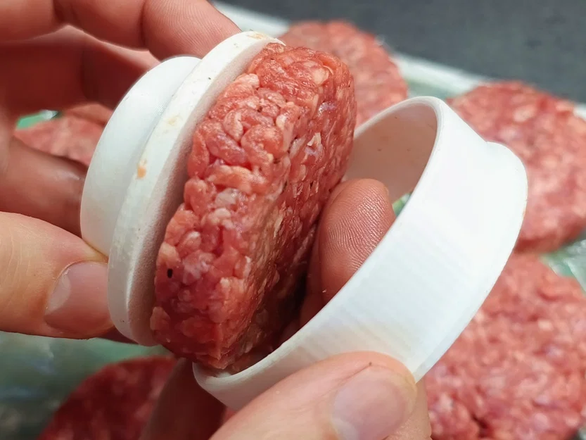 Khuôn ép hamburger (Hamburger press) in 3D - Image 5