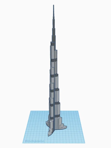 Mô hình 3D Burj Khalifa - Tòa nhà cao nhất thế giới - Image 1