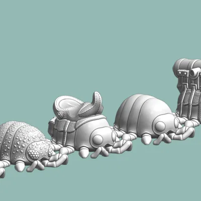 Giant Pillbugs – Bọ cuốn chiếu đất khổng lồ cho tabletop
