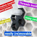 Honeycomb Storage Wall Screwiverse – Insert ren tháo lắp nhanh - Thumbnail 1
