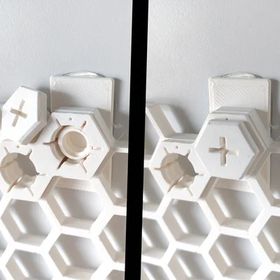 Honeycomb Storage Wall Screwiverse – Insert ren tháo lắp nhanh