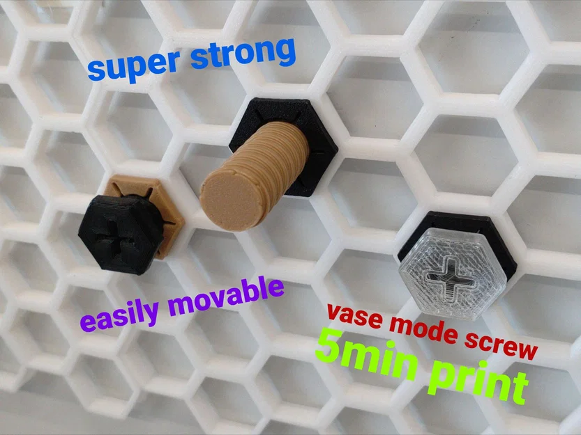 Honeycomb Storage Wall Screwiverse – Insert ren tháo lắp nhanh - Image 4