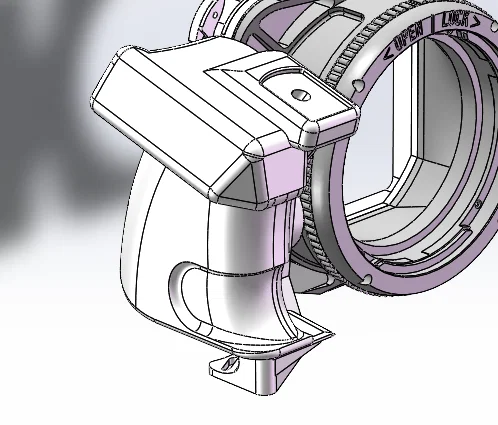 Báng cầm tay kiểu Hasselblad CW cho ngàm ALPA/ARRI (3D Print) - Image 1