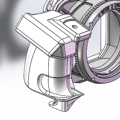 Báng cầm tay kiểu Hasselblad CW cho ngàm ALPA/ARRI (3D Print)