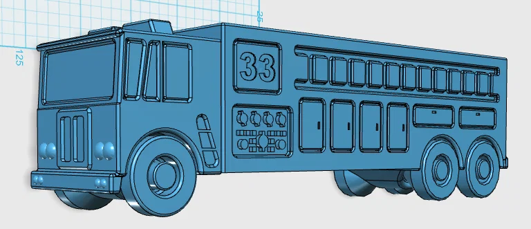 Mô hình xe chữa cháy Fire Truck 33 - File STL in 3D đẹp mắt - Image 1