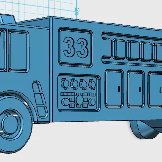 Mô hình xe chữa cháy Fire Truck 33 - File STL in 3D đẹp mắt