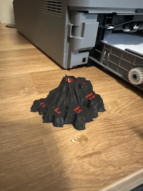 Mô hình núi Mount Doom thu gọn cho board game War of the Ring - Image 1