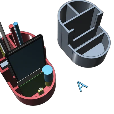 Bộ khay đựng bút và đồ dùng văn phòng đa năng 3D (3 mẫu thiết kế)