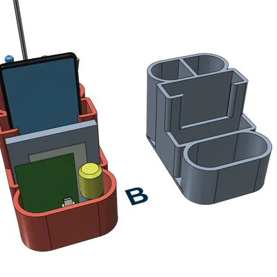 Bộ khay đựng bút và đồ dùng văn phòng đa năng 3D (3 mẫu thiết kế)