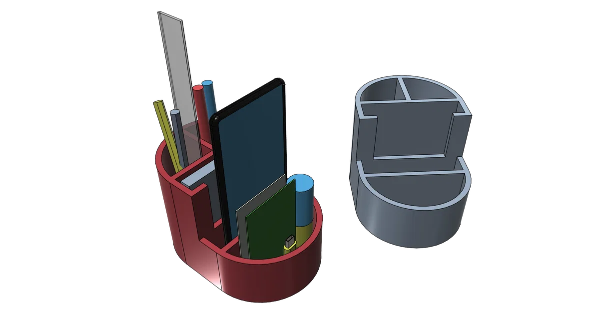Bộ khay đựng bút và đồ dùng văn phòng đa năng 3D (3 mẫu thiết kế) - Image 4