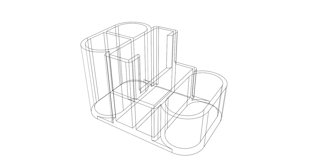 Bộ khay đựng bút và đồ dùng văn phòng đa năng 3D (3 mẫu thiết kế) - Image 15