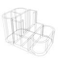 Bộ khay đựng bút và đồ dùng văn phòng đa năng 3D (3 mẫu thiết kế) - Thumbnail 15