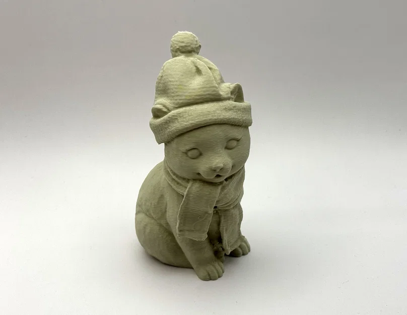 Mô hình Mèo con mùa đông (Winter Kitten) dễ thương để bàn - Image 4