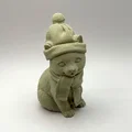 Mô hình Mèo con mùa đông (Winter Kitten) dễ thương để bàn - Thumbnail 4