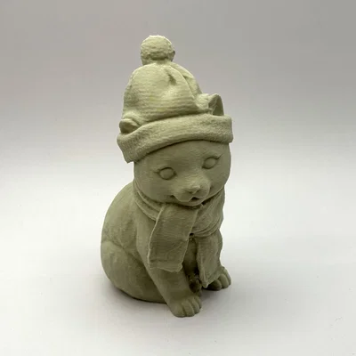 Mô hình Mèo con mùa đông (Winter Kitten) dễ thương để bàn