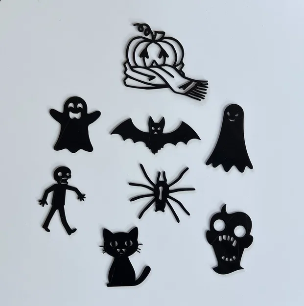 Bộ sưu tập tranh trang trí tường 2D Halloween ấn tượng - Image 1