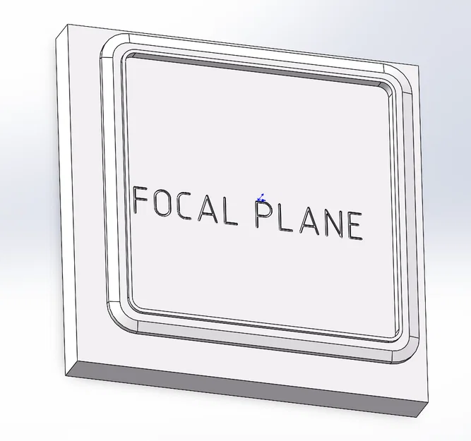 Lensboard tiêu chuẩn ALPA kèm ký hiệu mặt phẳng tiêu cự (Focal Plane) - Image 1