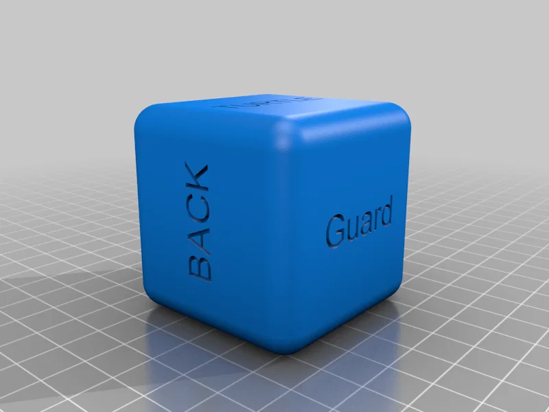 Xúc xắc tập luyện BJJ (Jiu Jitsu Training Dice) in 3D - Image 1
