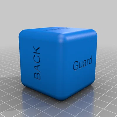 Xúc xắc tập luyện BJJ (Jiu Jitsu Training Dice) in 3D