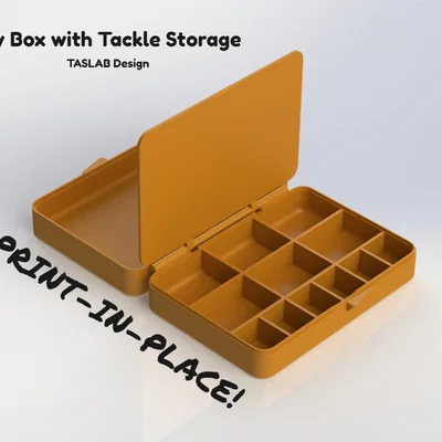 Hộp Fly kèm ngăn chứa Tackle (Fly Box with Tackle Storage)