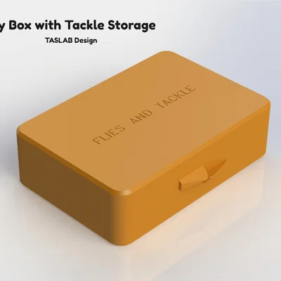 Hộp Fly kèm ngăn chứa Tackle (Fly Box with Tackle Storage)