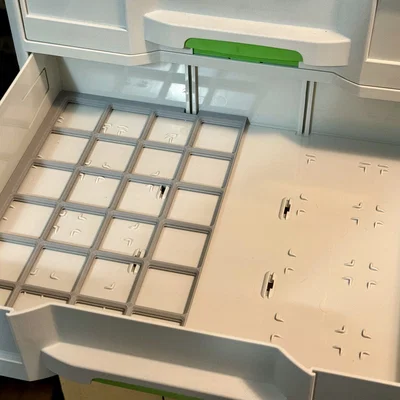 Khung lưới Gridfinity cho khay Festool Sortainer SYS 4 tiện lợi