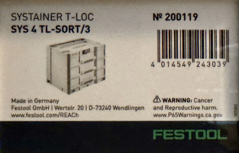 Khung lưới Gridfinity cho khay Festool Sortainer SYS 4 tiện lợi - Image 5