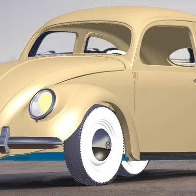 Thân VW Beetle Split Window bề mặt trơn (smooth body)