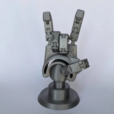 Dummy13 500%: Bàn tay robot posable print-in-place kèm chân đế