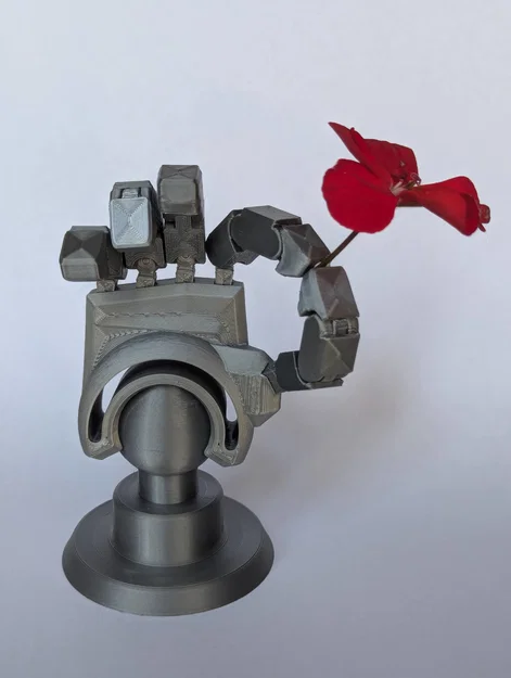 Dummy13 500%: Bàn tay robot posable print-in-place kèm chân đế - Image 2