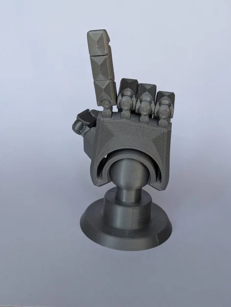 Dummy13 500%: Bàn tay robot posable print-in-place kèm chân đế - Image 3
