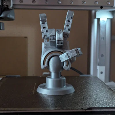 Dummy13 500%: Bàn tay robot posable print-in-place kèm chân đế