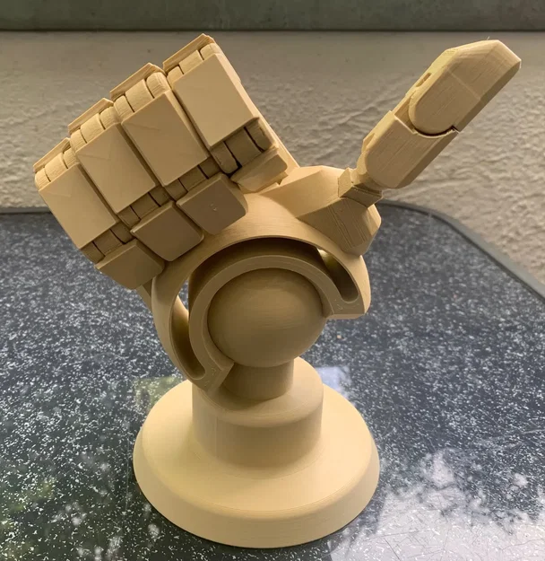 Dummy13 500%: Bàn tay robot posable print-in-place kèm chân đế - Image 6