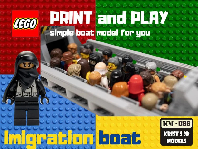 Mô hình tàu thủy phong cách Lego độc đáo cho người mê 3D - Image 1